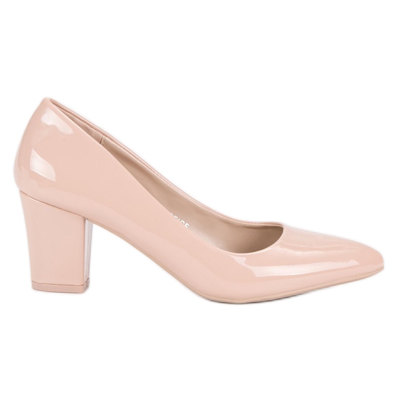 Décolleté classiche laccate marrone