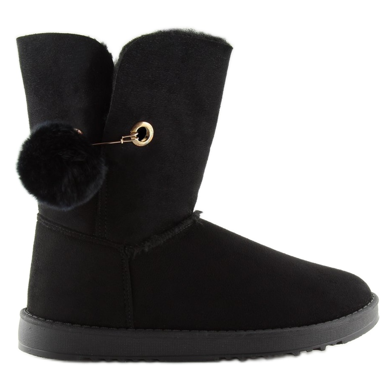 Emuse nere con pompon SP04P Black nero