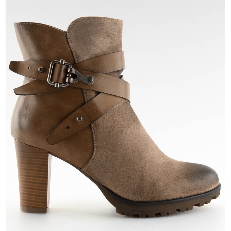 Stivaletti marrone 8287 cachi