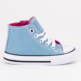 Scarpe da ginnastica alte blu