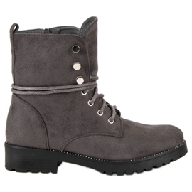 Seastar Trapper in pelle scamosciata grigio
