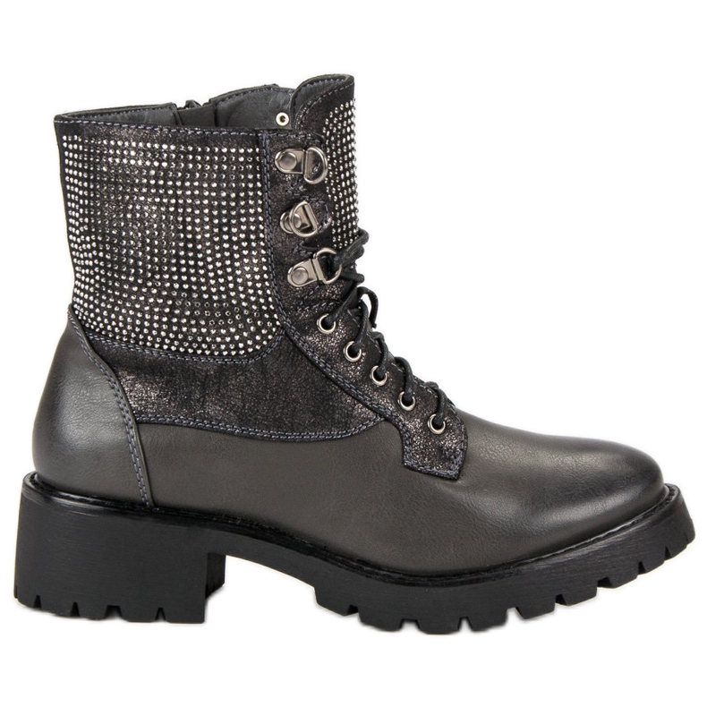 Ideal Shoes Lavoratori allacciati sulla piattaforma verde