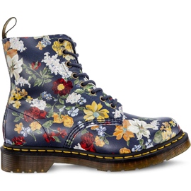 Dr. Martens Darcy Floral 1460 Pascal DM'S Navy Darcy floreale rovescio di paglia multicolore blu navy