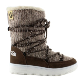 Stivali da neve per bambini eskimoski k1646102 Taupe marrone