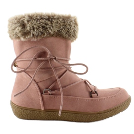 Stivaletti da bambino con pelliccia K1647201 Rose rosa