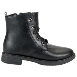 Stivaletti classici stringati nero