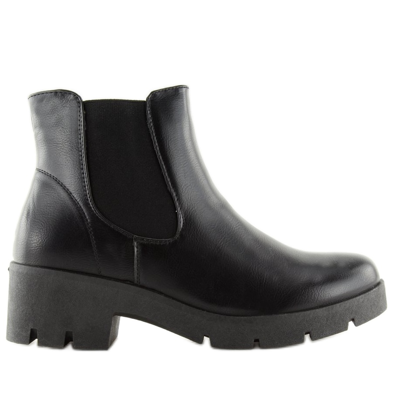 Nero Stivali neri da donna Stivali Jodhpur 9996-3 Nero