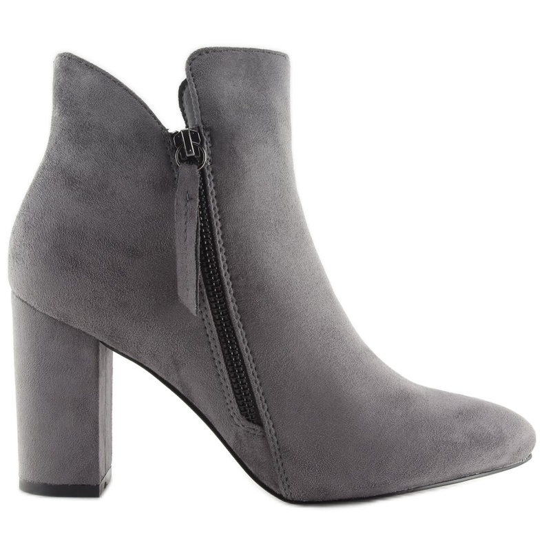Stivali grigi con tacco alto 6900 Grey grigio