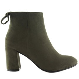 Stivali verdi con tacco alto 7357-GA Green verde