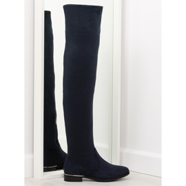 Stivaletti da donna blu navy 7570-PG