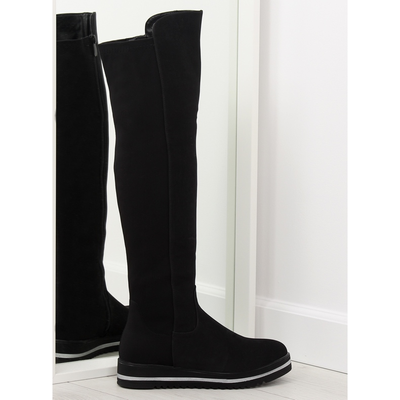 Stivaletti neri da donna A-177 Black nero