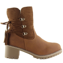 Stivali imbottiti con agnello marrone NC726 Camel