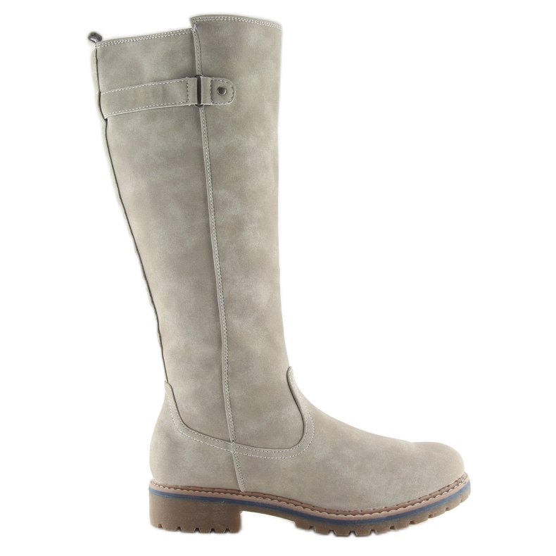 Stivali in legno beige GD-WL-07 Beige grigio