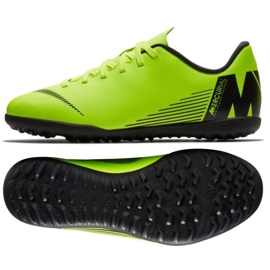 Nike Mercurial Vapor X 12 Club Tf Jr AH7355-701 scarpe da calcio verde verde