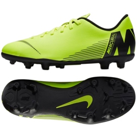 Nike Mercurial Vapor 12 Club Mg Jr AH7350-701 scarpe da calcio multicolore verde