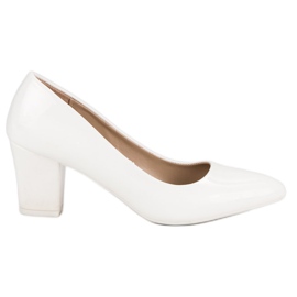 Décolleté classiche laccate bianco