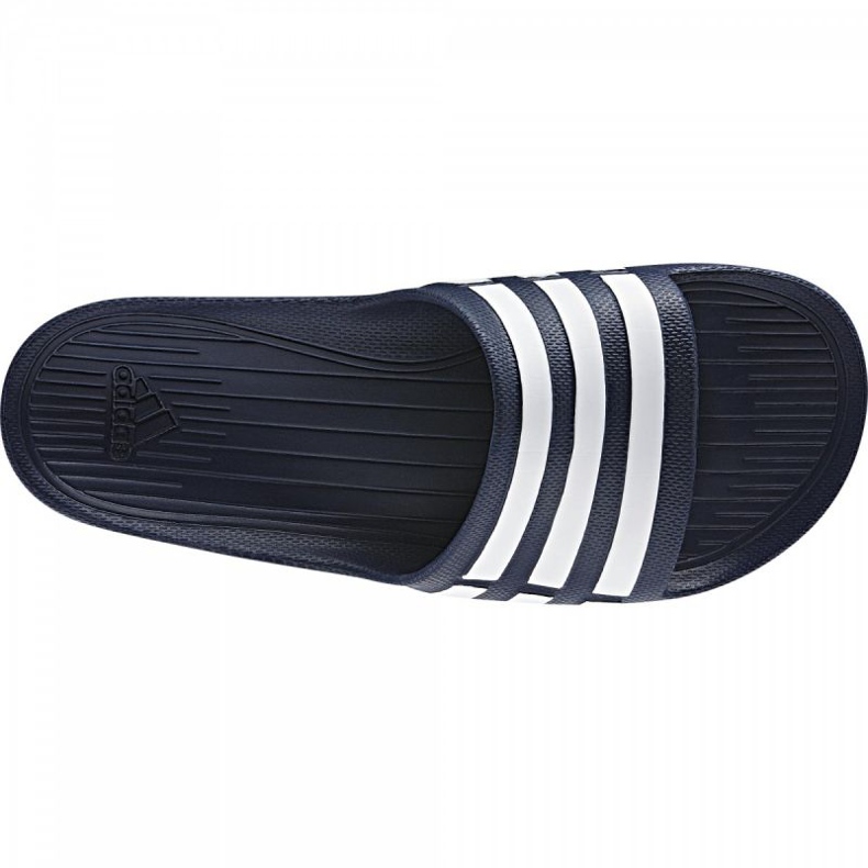 Ciabatte Adidas Duramo Slide G15892 bianca blu navy