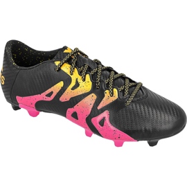 Scarpe da calcio Adidas X 15.3 FG / AG M S74633 nero nero