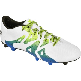 Scarpe da calcio Adidas X 15.3 FG / AG M S74635 bianco bianco