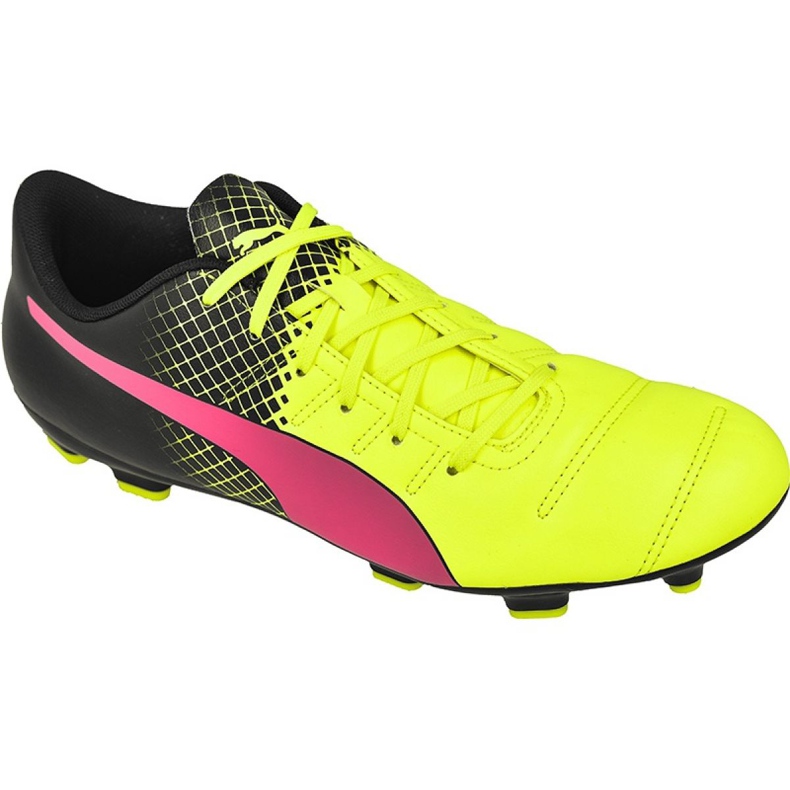 Scarpe da calcio Puma evoPOWER 4.3 Fg Tricks M 10358501 multicolore giallo
