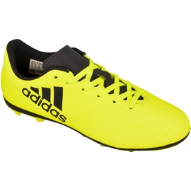 Scarpe da calcio Adidas X 17.4 FxG Jr S82404 giallo