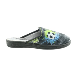 Pantofole per scarpe per bambini Befado 707Y395 blu grigio verde