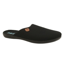 Ciabatte in velluto a coste Adanex 21115 nero