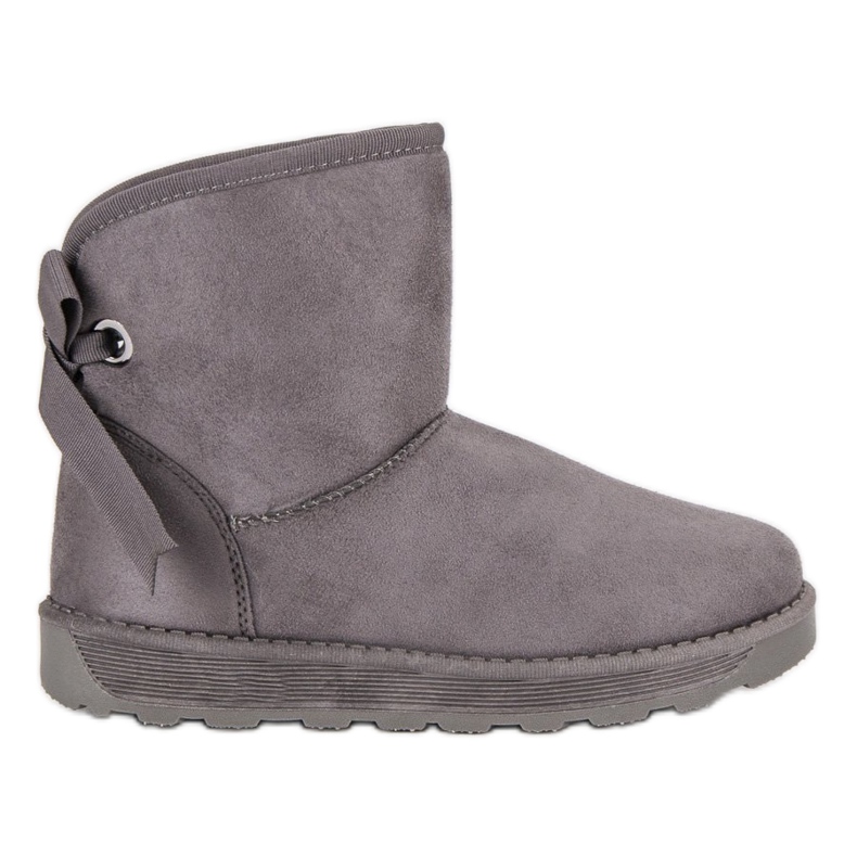 Mukluki con un fiocco grigio