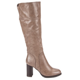 Super Mode Stivali beige classici