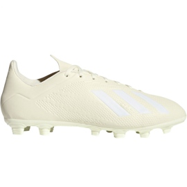 Scarpe da calcio Adidas X 18.4 Fg M DB2187 beige bianco