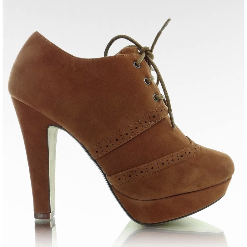 MJ703 scarpe basse cammello marrone