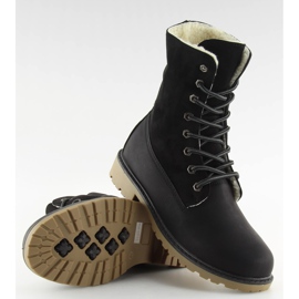 Stivali in legno nero 1123-PA Nero