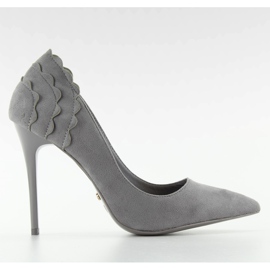 Borchie in pelle scamosciata con LE031 Grigio II-GAT