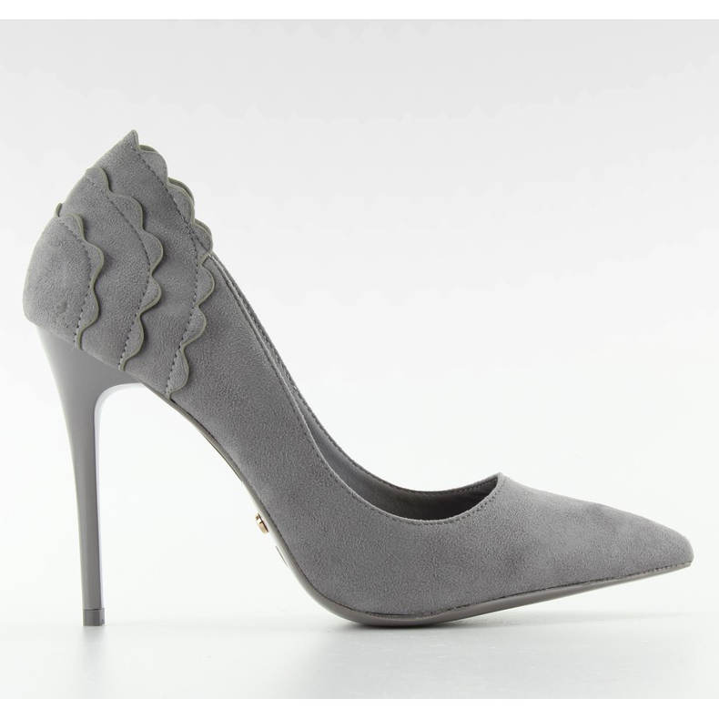 Borchie in pelle scamosciata con LE031 Grigio II-GAT