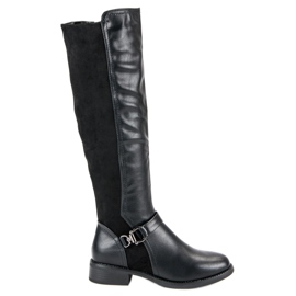 Super Mode Stivali da equitazione alla moda nero
