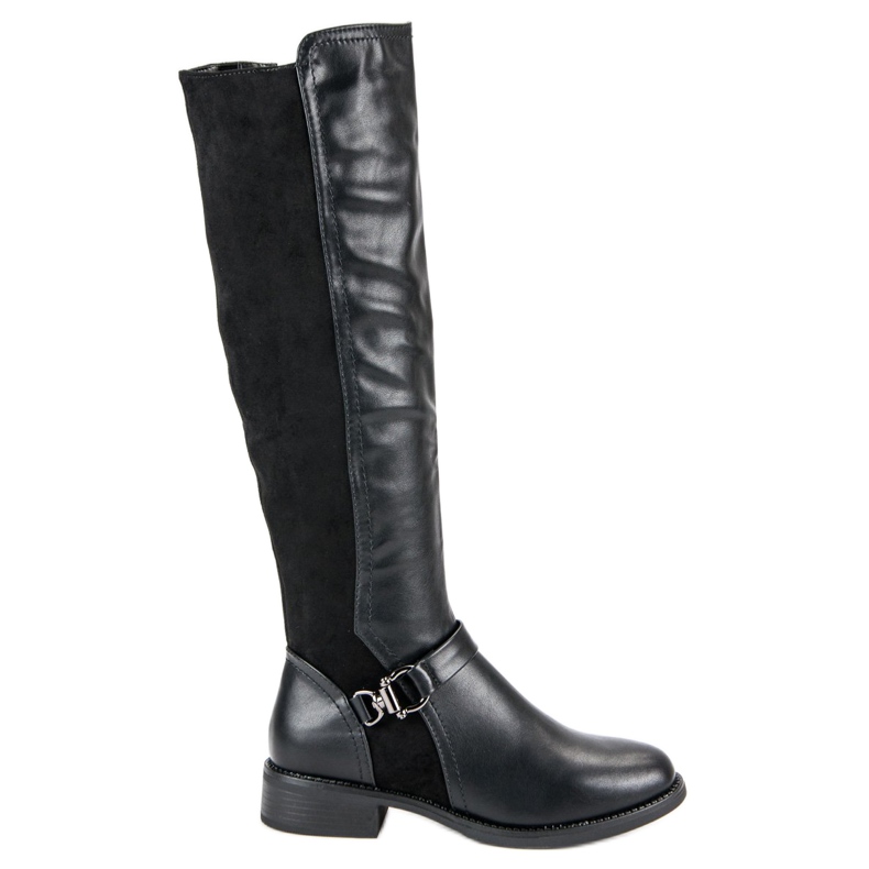 Super Mode Stivali da equitazione alla moda nero