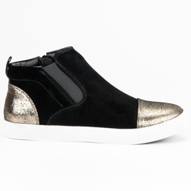 J. Star Sneakers da donna eleganti nero giallo