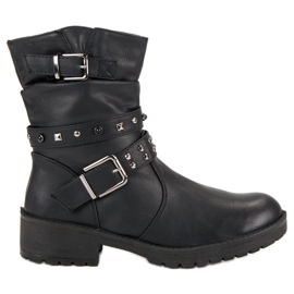 J. Star Stivali da roccia alla moda nero