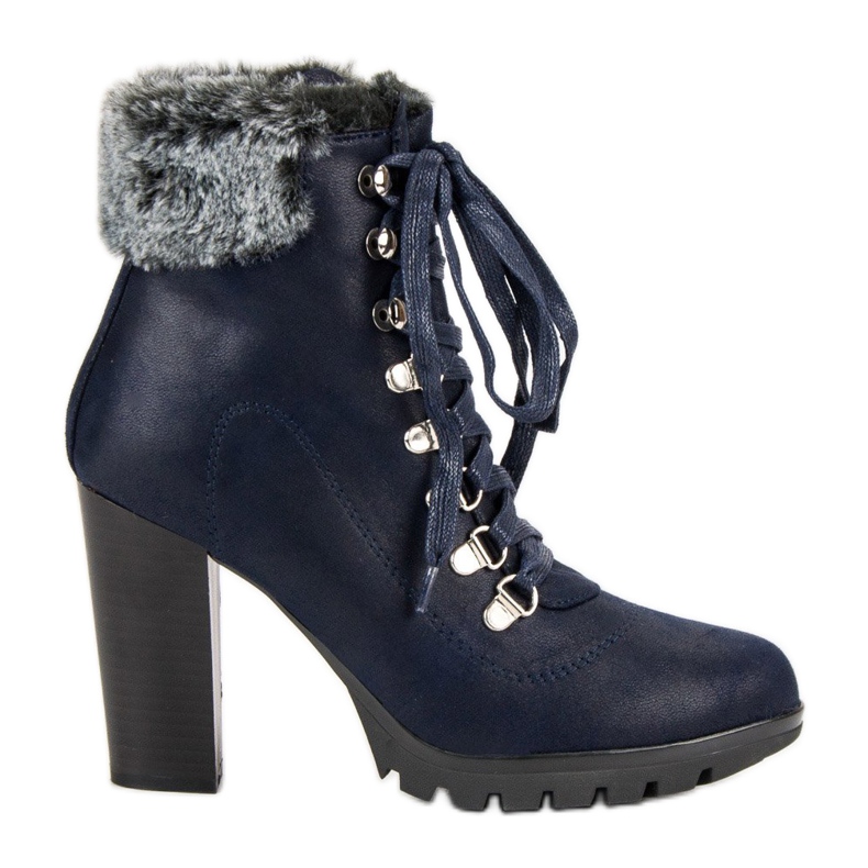 Cm Paris Stivaletti stringati su un palo blu