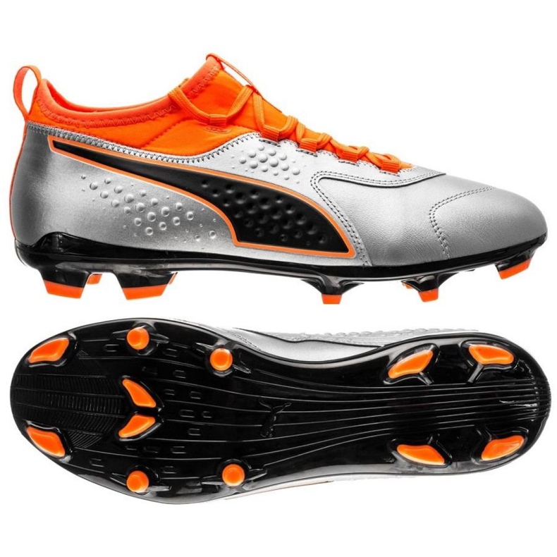 Scarpe da calcio Puma One 3 Lth Fg M 104743 01 multicolore multicolore