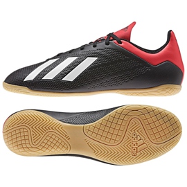 Scarpe indoor adidas X 18.4 In M BB9405 nero nero