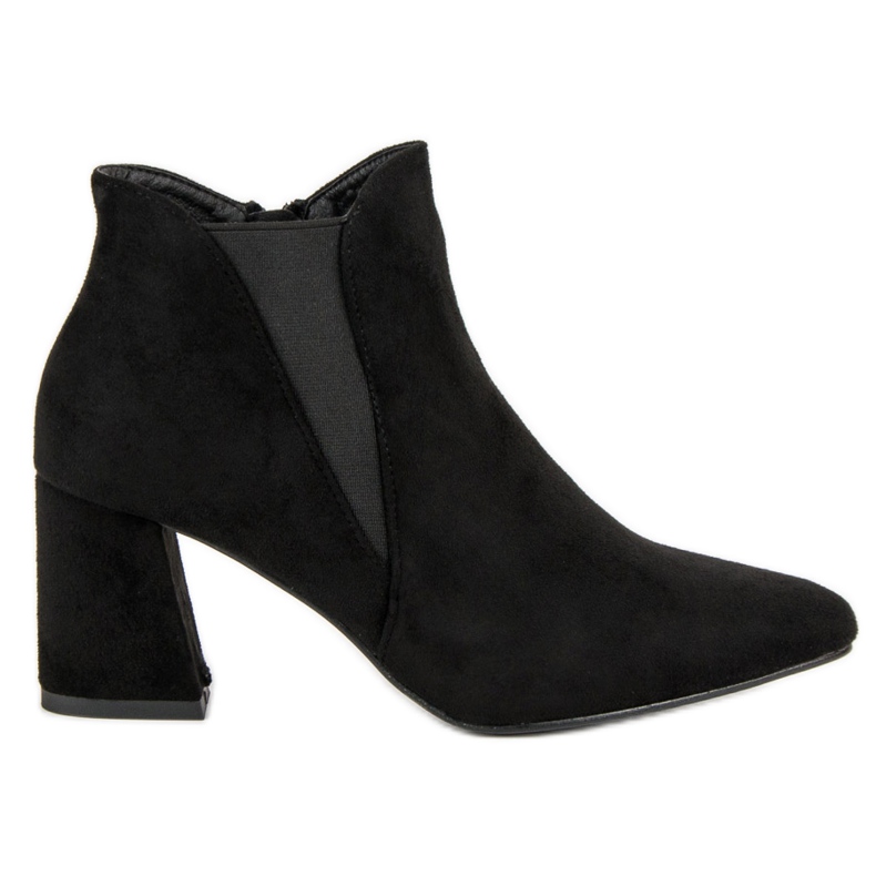 Belle Women Stivaletti in camoscio sul post nero