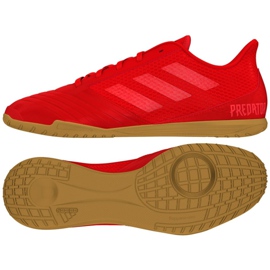 Scarpe indoor adidas Predator 19.4 In Sala M D97976 multicolore rosso