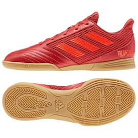 Scarpe indoor adidas Predator 19.4 In Sala Jr CM8552 multicolore rosso