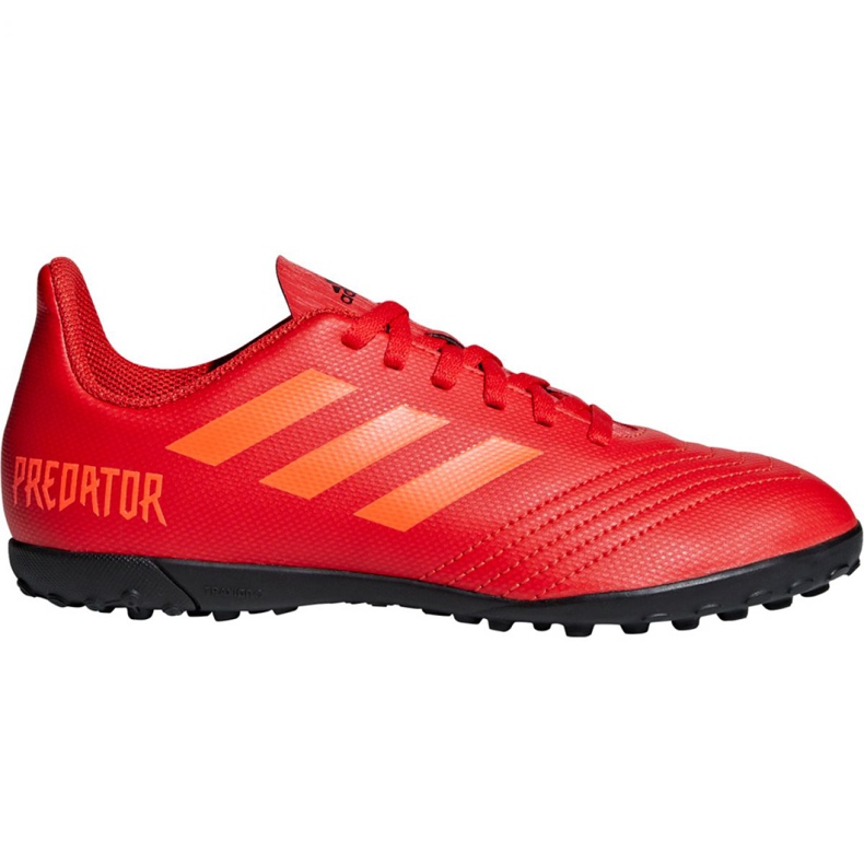 Scarpe da calcio Adidas Predator 19.4 Tf Jr CM8557 multicolore rosso