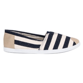Comer Slip a righe bianca marrone multicolore