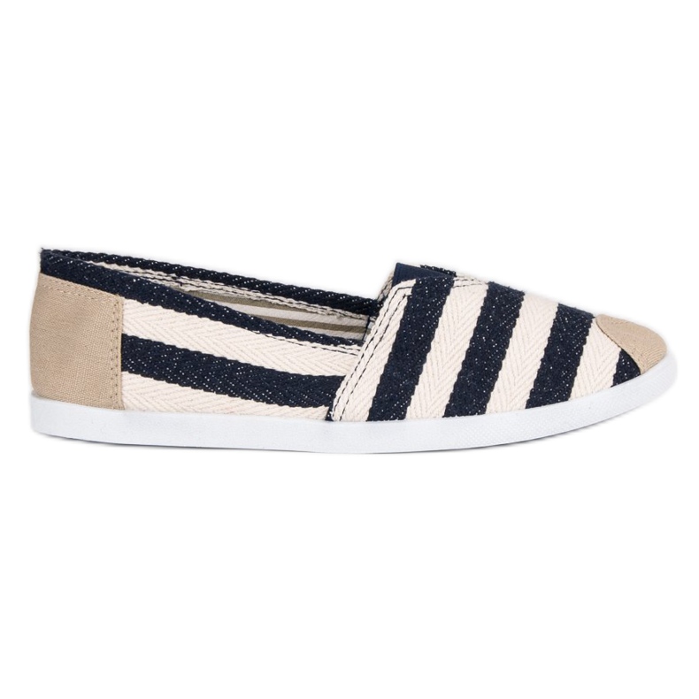 Comer Slip a righe bianca marrone multicolore