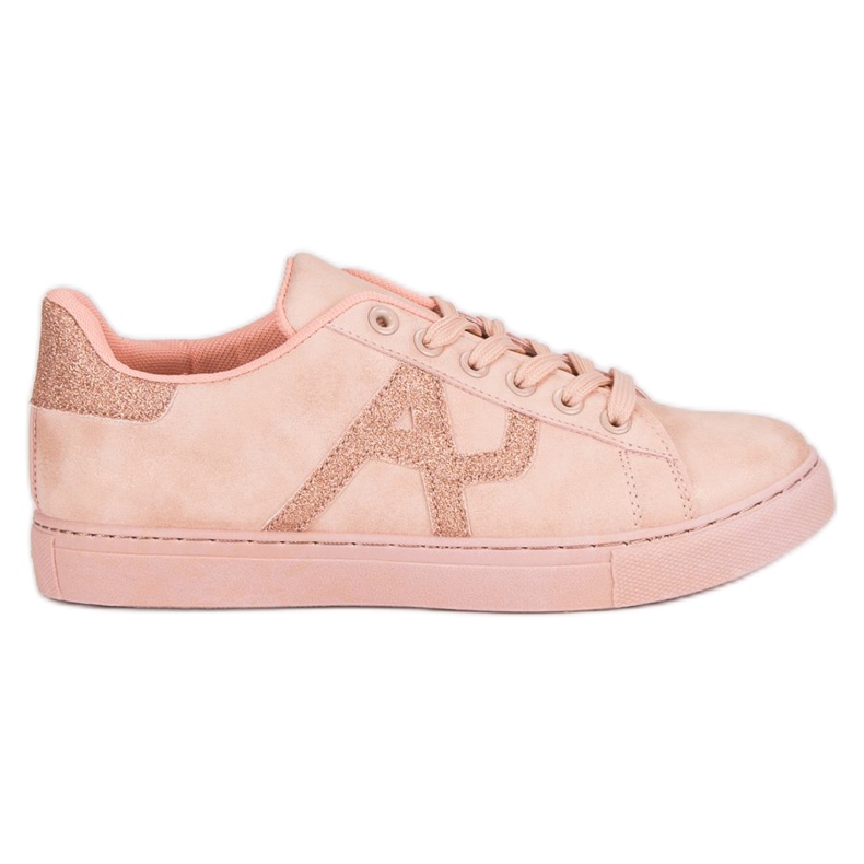 Scarpe sportive legate rosa