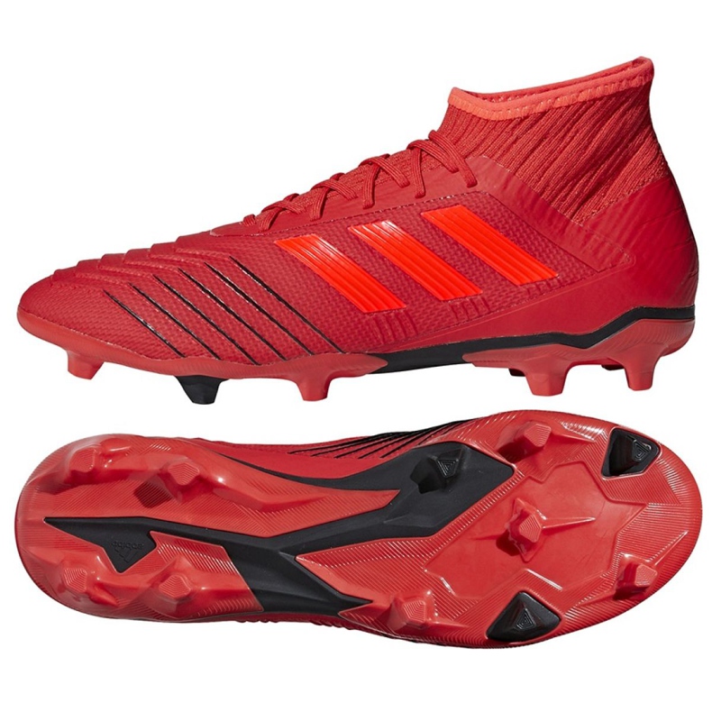 Scarpe da calcio Adidas Predator 19.2 Fg M D97940 multicolore rosso