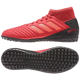 Scarpe da calcio Adidas Predator 19.3 Tf Jr CM8547 rosso rosso
